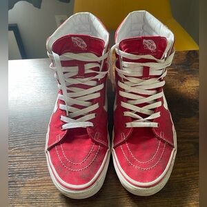 Vans Sk8-Hi - Red - Men’s Size 12